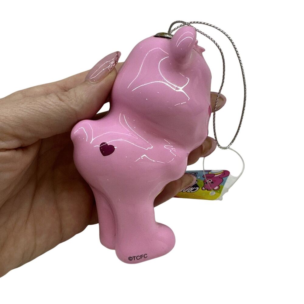 Care Bears Decoupage Christmas Ornament Cheer Bear by Ruz 4" 2022 pink - Picture 2 of 5
